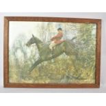 A Framed Sir Alfred Munnings Print, The Huntsman, 57cm wide