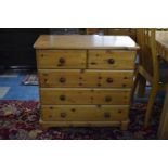 A Modern Pine Four Drawer Bedroom Chest, 80cm wide