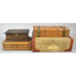 A Collection of Four Cigarette and Jewellery Boxes to Include Musical Examples