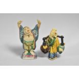 Two Oriental Signed Figures, the Tallest 11cm