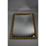 A Gilt Framed Rectangular Wall Mirror, 49cm high