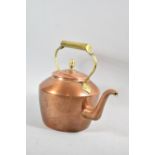 An Edwardian Copper and Brass Kettle, 29cm high