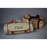 A Fortnum and Mason Cool Picnic Bag and a Roll-up Picnic Blanket
