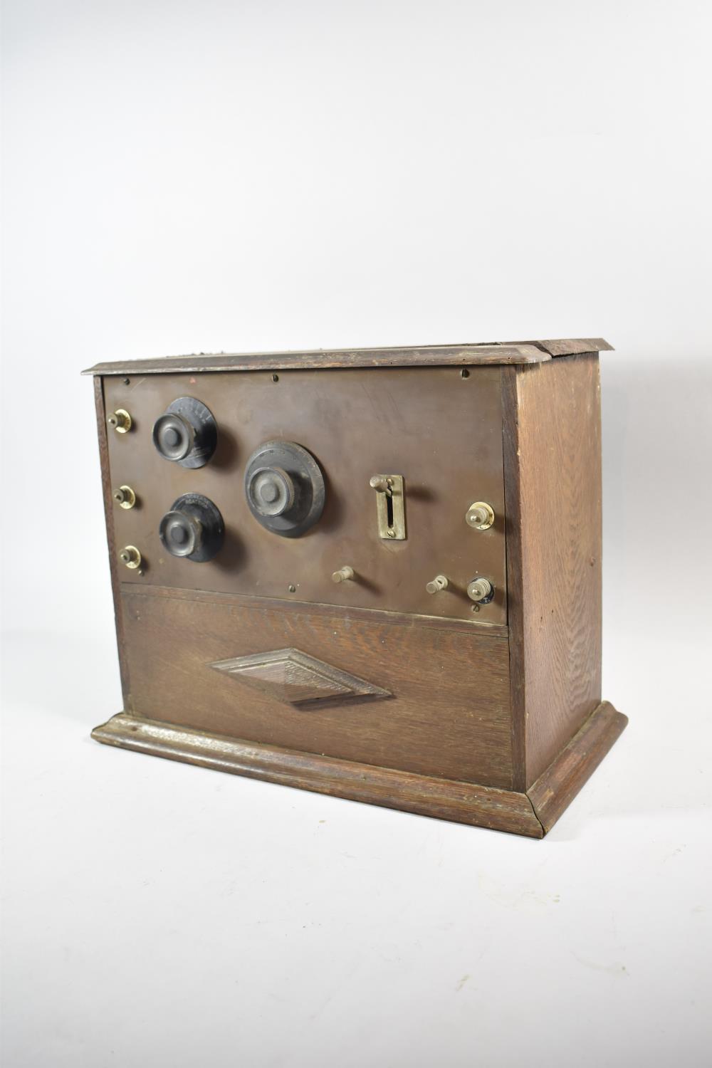 A Vintage Wooden Cased Radio, 39cm Wide