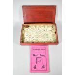 A Vintage Mahjong Set with Rules and Instructions, Case 26cm Long