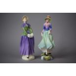A Royal Doulton Figure Florence, HN.2745 and Polly HN.3178
