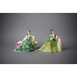 Two Royal Doulton Figures, Secret Thoughts HN.2382 and Elyse HN.2474