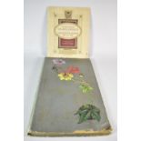 A Vintage Postcard Album Containing Coloured and Monogrammed Postcards, Approx 48 Cards Together