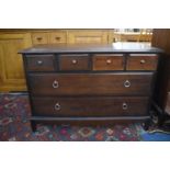 A Stag Mahogany Bedroom Chest of Four Short and Two Long Drawers, 107cm wide
