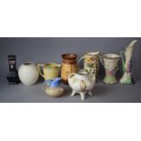 A Collection of 20th Century Vases to include Shelley, Woods Etc