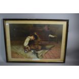 A Framed Late Victorian Print After C Smith, Reflections, 53cm Wide