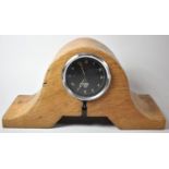 A Vintage Smiths Car Clock Set in Carved Wooden Surround