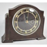 A Miniature Smiths Sectric Bakelite Mantle Clock, 18cm wide