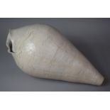 A Glazed Stoneware Studio Pottery Amphora Shaped Vase, 45cm Long