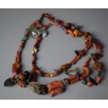 An Interesting Tibetan? Mixed Coral and Stone Necklace on a Nautical Theme