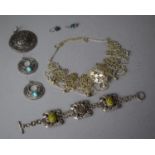 A Collection of Filigree Costume Jewellery, Earrings etc