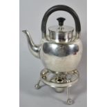 A Christopher Dresser Designed Batchelor's Spirit Kettle by Hukin and Heath with Ebonised Handle,