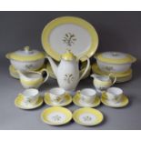 A Burgleighware Springtime Pattern Part Dinner and Coffee Service to Comprise Plate, Lidded Tureens,