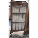 An Edwardian Mahogany Galleried and Glazed Bow Fronted Corner Display Cabinet with Claw and Ball