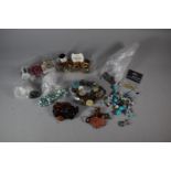 A Box Containing Loose Beads, Buttons etc