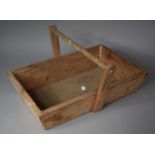 A Vintage Pine Flower Trug, 44cm long