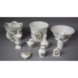 Nine Pieces of Aynsley Pembroke Items to Include Jardineras, Bowls, Vases, Lidded Pots etc