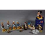 A Collection of Thirteen Various Mickey Mouse and Donald Duck Ornaments