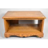 A Modern Oak TV/DVD Stand, 66cm wide