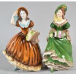 Two Coalport Figures, 16cm high