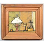 A Pine Framed Modern Still Life Signed Ruffelt, 24cm wide