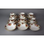 A Collection of Royal Albert Old COuntry Roses to Include Cups, Saucers, Side Plates, Bowls etc