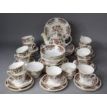 A Colclough Part Tea and Dinner Service to Include 12 Cups, Milk, Sugar, Teapot, Six Bowls, Ten