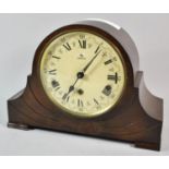 An Oak Cased Schmeckenbecher Double Chime Mantle Clock, Westminster and Whittington, 32cm wide
