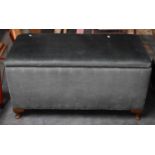 An Upholstered Box Ottoman, 93cm wide