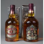 Two Bottles of Chivas Regal 12 Year Old Blended Scotch Whisky in Cardboard Cartons