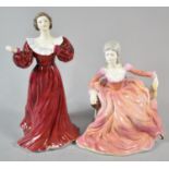 Two Coalport Ladies of Fashion Figures, Caroline and Polly