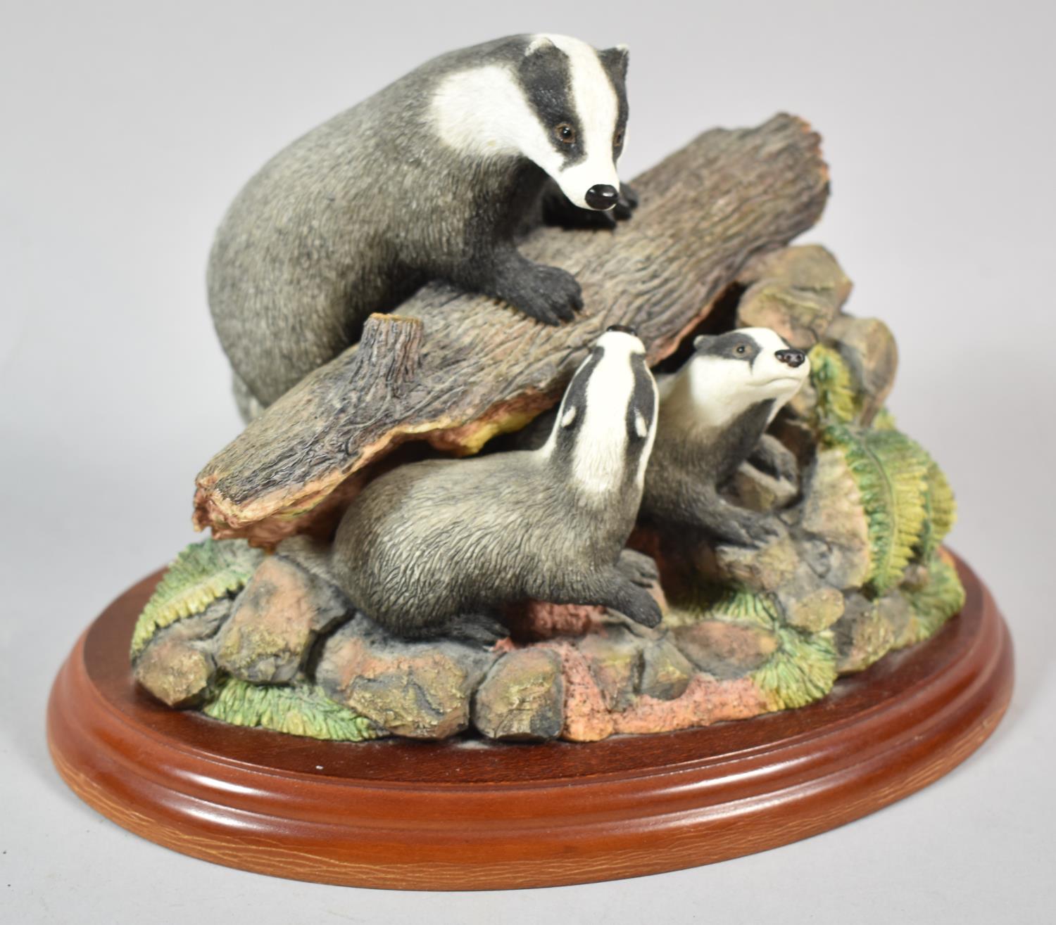 A Border Fine Arts Forest Family (Badger Family), A0403