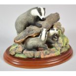 A Border Fine Arts Forest Family (Badger Family), A0403