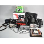 A Collection of Various Vintage Cameras, Binoculars etc