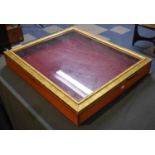 A Large Modern Gilt Framed Table Top Bijouterie Cabinet, 68cm x 58cm x 10cm high