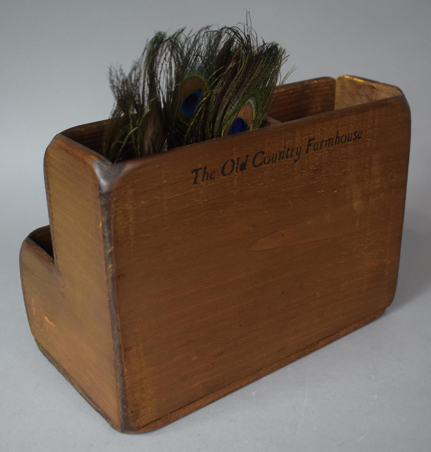 A Reproduction Wooden Kitchen Tool Holder, by the Old Country Farmhouse, 27cm wide - Image 2 of 2