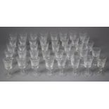 A Collection of Royal Brierley Cut Glass Bruce Pattern Liqueres (40 in Total)