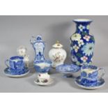 A Collection of Various Blue and White Ceramics to Include Copeland Spode Italian, Delft, Spode