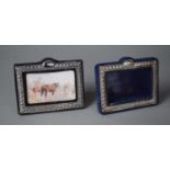 A Pair of Silver Landscape Photoframes, 12x9cm, Stamped Sterling