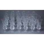 A Collection of Royal Brierley Cut Glass Bruce Pattern Sherry Schooners (24 in Total)