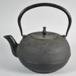 A Vintage Iron Kettle, 21cm high