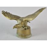 A Heavy Moulded Brass Study of an Eagle with Wings Outstretched, 26cm Wide