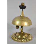 A Late 19th/Early 20th Century Brass Reception Counter Bell, 13cm high