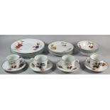 A Collection of Royal Worcester Evesham Vale Dinnerwares to Include Four Dinner Plates, Four Side