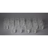 A Collection of Royal Brierley Cut Glass Bruce Pattern Short Tumblers (25 in Total)
